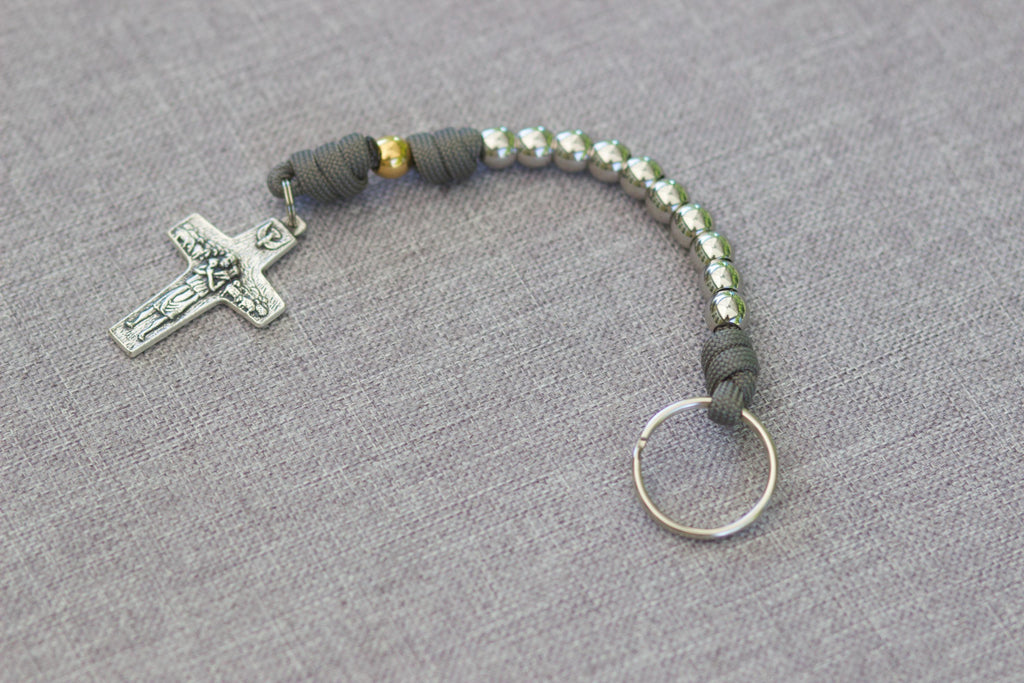 Soldier of Christ Decade Keychain Rosary