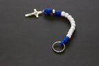 Blue and White Decade Keychain Rosary