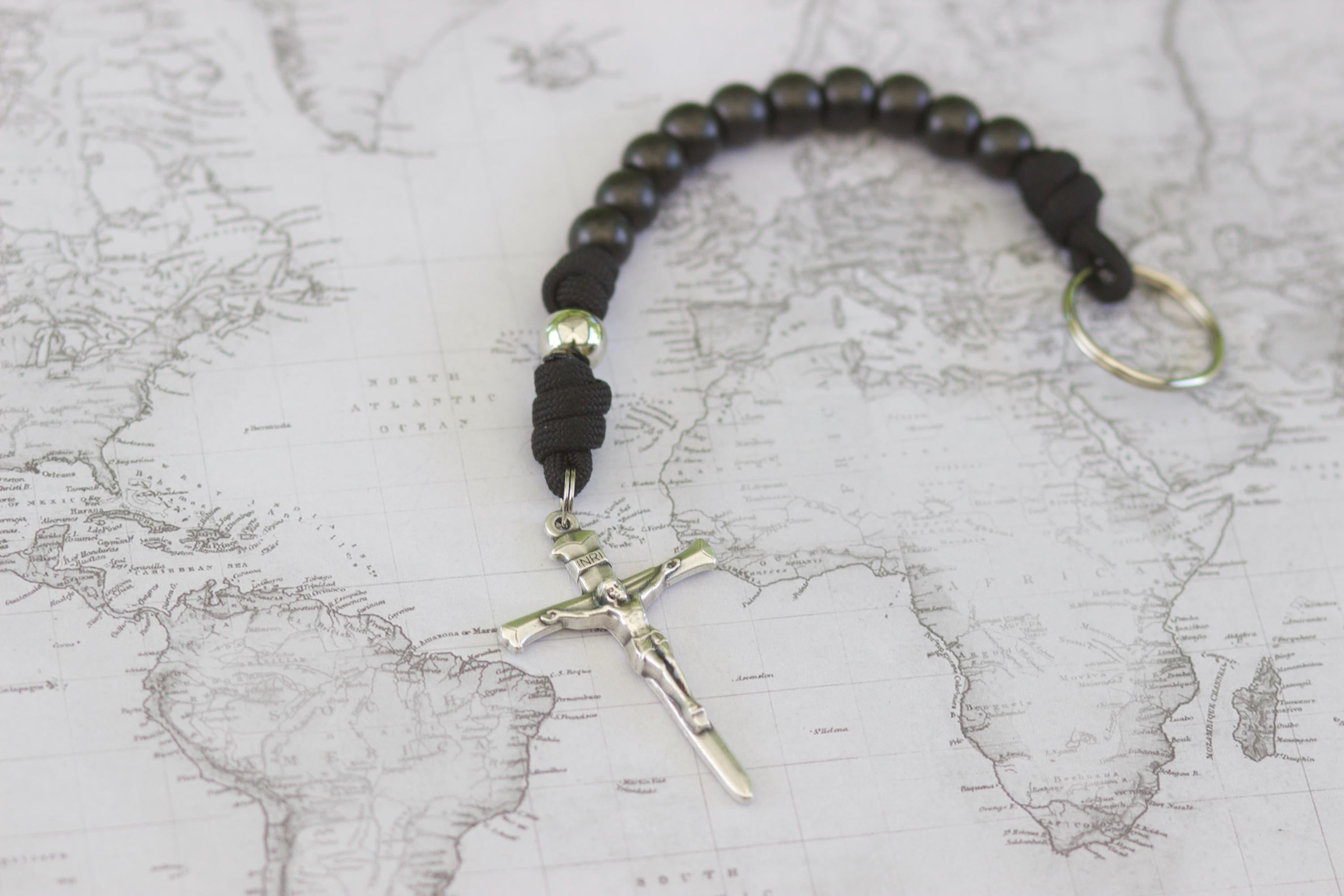 Iron Sharpens Iron Decade Keychain Rosary