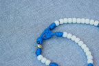 Blue and White Paracord Rosary