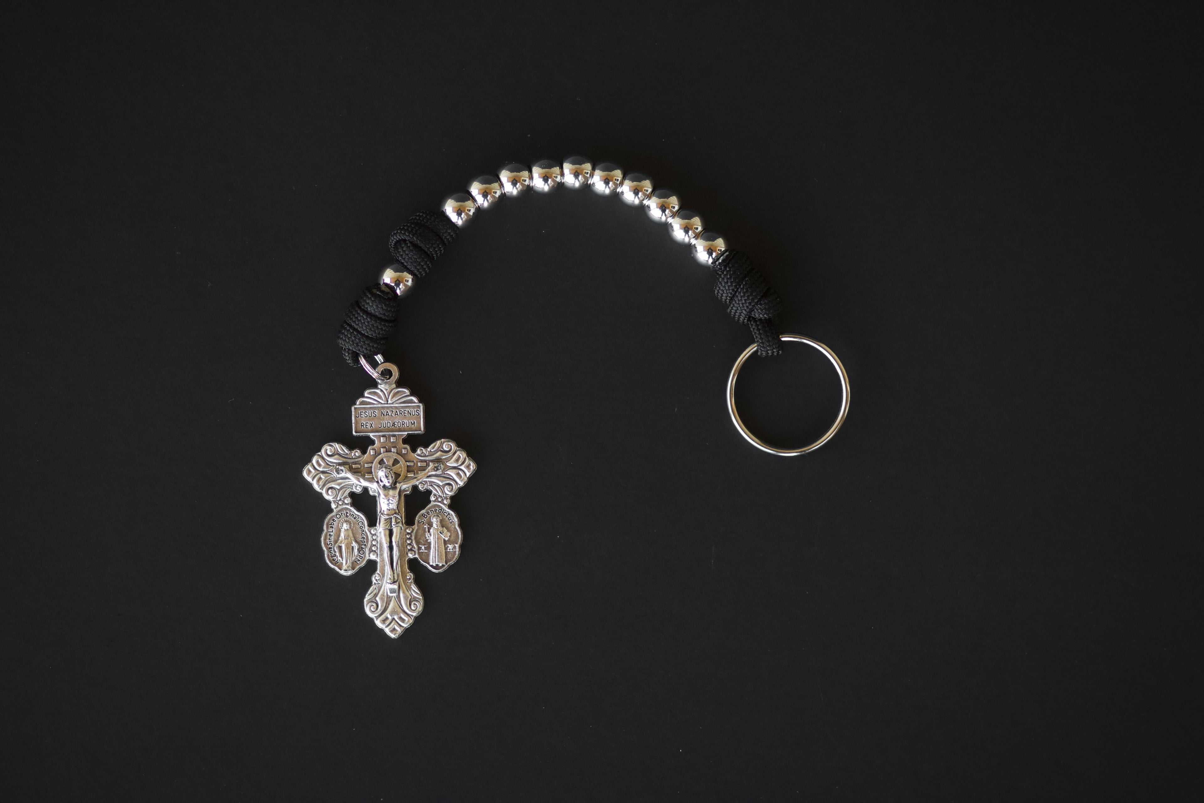 Ora Et Labora Decade Keychain Rosary