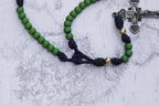 Green, Navy, and Gold Rosary