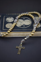 St. George Rosary | Bronze and Silver Camo Paracord Rosary | Handmade, Durable Catholic Devotional